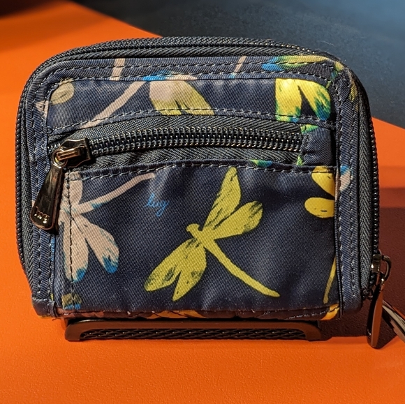 Lug Splits Compact RFID Wallet - Dragonfly Navy, LIKE NEW ✨DISCONTINUED!✨ - Picture 2 of 8